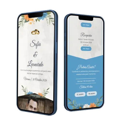 Demo Velvet de invitación digital para boda