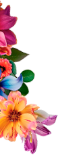 Adorno floral junto a la fotografía