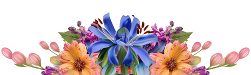 Adorno floral de la sección familiar